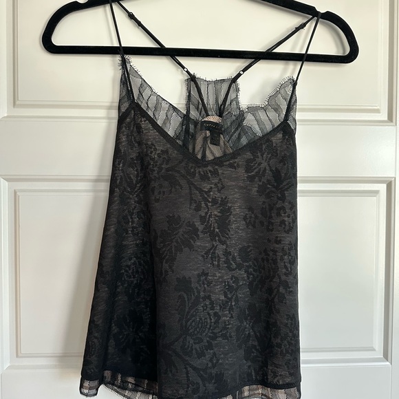 Current Air Black Lace Top